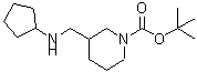 CAS#: 887586-41-6， 2-Methyl-2-propanyl 3-[(cyclopentylamino)methyl]-1-piperidinecarboxylate