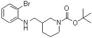 CAS#: 887586-95-0， 2-Methyl-2-propanyl 3-{[(2-bromophenyl)amino]methyl}-1-piperidinecarboxylate