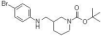 CAS#: 887587-06-6， 2-Methyl-2-propanyl 3-{[(4-bromophenyl)amino]methyl}-1-piperidinecarboxylate