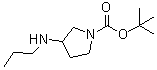 CAS#: 887587-20-4， tert-butyl 3-(propylamino)pyrrolidine-1-carboxylate