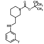 CAS#: 887587-39-5， 2-Methyl-2-propanyl 3-{[(3-fluorophenyl)amino]methyl}-1-piperidinecarboxylate