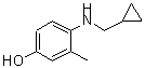 CAS 登录号：887587-82-8， 4-[(环丙基甲基)氨基]-3-甲基苯酚