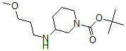 structure of CAS# 887588-18-3, 3-[(3-Methoxypropyl)Amino]-1-Piperidinecarboxylic Acid 1,1-Dimethylethyl Ester;3-(3-METHOXYPROPYLAMINO)PIPERIDINE-1-CARBOXYLIC ACID TERT-BUTYL ESTER;TERT-BUTYL 3-(3-METHOXYPROPYLAMINO)PIPERIDINE-1-CARBOXYLATE;1-N-BOC-3-(3'-METHOXYPROPYLAMINO)PIPERIDINE