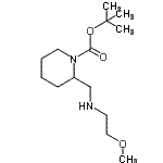 CAS#: 887588-49-0， 2-Methyl-2-propanyl 2-{[(2-methoxyethyl)amino]methyl}-1-piperidinecarboxylate