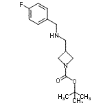 CAS#: 887590-16-1， 2-Methyl-2-propanyl 3-{[(4-fluorobenzyl)amino]methyl}-1-azetidinecarboxylate