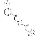 CAS#: 887590-23-0， 2-Methyl-2-propanyl 3-({[3-(trifluoromethyl)phenyl]amino}methyl)-1-azetidinecarboxylate