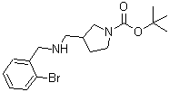 CAS#: 887590-78-5， 2-Methyl-2-propanyl 3-{[(2-bromobenzyl)amino]methyl}-1-pyrrolidinecarboxylate