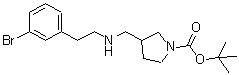 CAS#: 887590-90-1， 2-Methyl-2-propanyl 3-({[2-(3-bromophenyl)ethyl]amino}methyl)-1-pyrrolidinecarboxylate