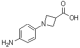 结构式 CAS# 887595-85-9, 1-(4-氨基苯基)-3-吖丁啶羧酸