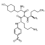 CAS 登录号：88793-96-8， N-[(2R)-2-氨基己酰]-N-[(2S)-2-氨基-3-(4-羟基环己基)丙酰]-N<sup>2</sup>-(4-硝基苯基)-L-赖氨酰胺
