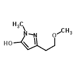 CAS#: 888229-73-0， 3-(2-Methoxyethyl)-1-methyl-1H-pyrazol-5-ol