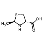 CAS#: 88855-03-2， (2R,4S)-2-Methyl-1,3-thiazolidine-4-carboxylic acid
