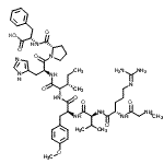 CAS#: 88874-29-7， N-Methylglycyl-N<sup>5</sup>-(diaminomethylene)-L-ornithyl-L-valyl-O-methyl-L-tyrosyl-L-isoleucyl-L-histidyl-L-prolyl-L-phenylalanine
