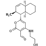 CAS#: 88899-59-6， 4-[(2-Hydroxyethyl)amino]-6-[(1R,2S,4aR,8aR)-2-methyl-1,2,4a,5,6,7,8,8a-octahydro-1-naphthalenyl]-2-oxo-2H-pyran-3-carbaldehyde