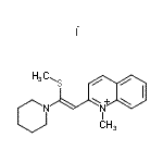 CAS 登录号：88973-10-8， 1-甲基-2-[(Z)-2-(甲硫基)-2-(1-哌啶基)乙烯基]喹啉鎓碘化物
