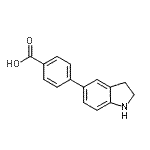 CAS#: 889953-90-6， 4-(2,3-Dihydro-1H-indol-5-yl)benzoic acid