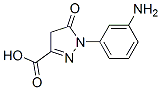 结构式 CAS# 89-26-9, 1-(3-氨基苯基)-4,5-二氢-5-氧代-1H-吡唑-3-羧酸