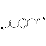 结构式 CAS# 890097-85-5, 4-(2-氯-2-丙烯-1-基)苯基乙酸酯