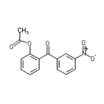 结构式 CAS# 890098-32-5, 2-(3-硝基苯甲酰)苯基乙酸酯