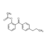 结构式 CAS# 890098-42-7, 2-(4-丙基苯甲酰基)苯基乙酸酯