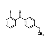 结构式 CAS# 890098-57-4, (2-碘苯基)[4-(甲硫基)苯基]甲酮