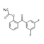 structure of CAS# 890098-74-5, 2-(3,5-Difluorobenzoyl)phenyl acetate;2-Acetoxy-3',5'-difluorobenzophenone