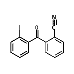 结构式 CAS# 890098-75-6, 2-(2-碘苯甲酰基)苯甲腈