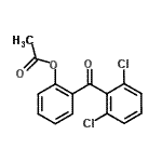 结构式 CAS# 890098-82-5, 2-(2,6-二氯苯甲酰基)苯基乙酸酯