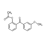 structure of CAS# 890098-83-6, 2-(3-Methoxybenzoyl)phenyl acetate;2-Acetoxy-3'-methoxybenzophenone