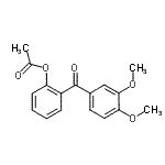 structure of CAS# 890098-96-1, 2-(3,4-Dimethoxybenzoyl)phenyl acetate;2-Acetoxy-3',4'-methoxybenzophenone