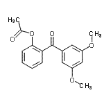 structure of CAS# 890098-98-3, 2-(3,5-Dimethoxybenzoyl)phenyl acetate;2-Acetoxy-3',5'-methoxybenzophenone