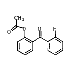 结构式 CAS# 890098-99-4, 2-(2-氟苯甲酰)苯基乙酸酯