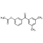 结构式 CAS# 890099-20-4, 3-(3,5-二甲基苯甲酰)苯基乙酸酯