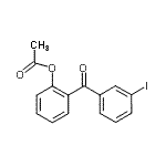 structure of CAS# 890099-25-9, 2-(3-Iodobenzoyl)phenyl acetate;2-Acetoxy-3'-iodobenzophenone