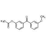 结构式 CAS# 890099-27-1, 3-(3-甲氧基苯甲酰基)苯基乙酸酯