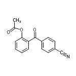structure of CAS# 890099-34-0, 2-(4-Cyanobenzoyl)phenyl acetate;2-Acetoxy-4'-cyanobenzophenone