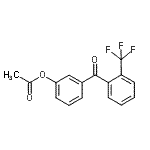结构式 CAS# 890099-39-5, 3-[2-(三氟甲基)苯甲酰基]苯基乙酸酯