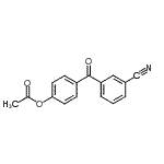 structure of CAS# 890099-54-4, 4-(3-Cyanobenzoyl)phenyl acetate;4-Acetoxy-3'-cyanobenzophenone