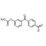 结构式 CAS# 890099-80-6, 3-(4-硝基苯甲酰)苯基乙酸酯