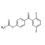 结构式 CAS# 890099-99-7, 4-(2,5-二氟苯甲酰)苯基乙酸酯