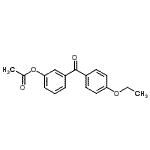 结构式 CAS# 890100-00-2, 3-(4-乙氧基苯甲酰基)苯基乙酸酯