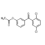结构式 CAS# 890100-28-4, 3-(2,5-二氯苯甲酰基)苯基乙酸酯