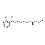 structure of CAS# 890100-61-5, Ethyl 8-(2-chloro-3-pyridinyl)-8-oxooctanoate;Ethyl 8-(2-chloro-3-pyridyl)-8-oxooctanoate