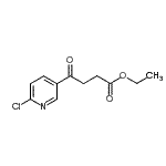 structure of CAS# 890100-63-7, Ethyl 4-(6-chloro-3-pyridinyl)-4-oxobutanoate;Ethyl 4-(6-chloropyridin-3-yl)-4-oxobutyrate;MFCD02260485