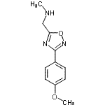 CAS#: 890325-34-5， 1-[3-(4-Methoxyphenyl)-1,2,4-oxadiazol-5-yl]-N-methylmethanamine