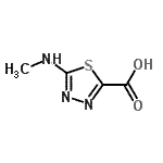 CAS#: 89033-43-2， 5-(Methylamino)-1,3,4-thiadiazole-2-carboxylic acid