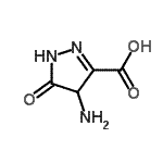 CAS#: 89033-46-5， 4-Amino-5-oxo-4,5-dihydro-1H-pyrazole-3-carboxylic acid
