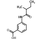 CAS 登录号：890983-61-6， 3-[(2-甲基丁酰基)氨基]苯甲酸