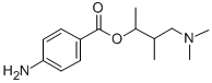CAS 登录号:891-33-8, 3-(二甲胺)-1,2-二甲基丙基对氨基苯甲酸酯
