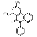 CAS#: 89108-58-7， 3-Allyl-2-oxo-1-phenyl-1,2-dihydro-1,8-naphthyridin-4-yl acetate